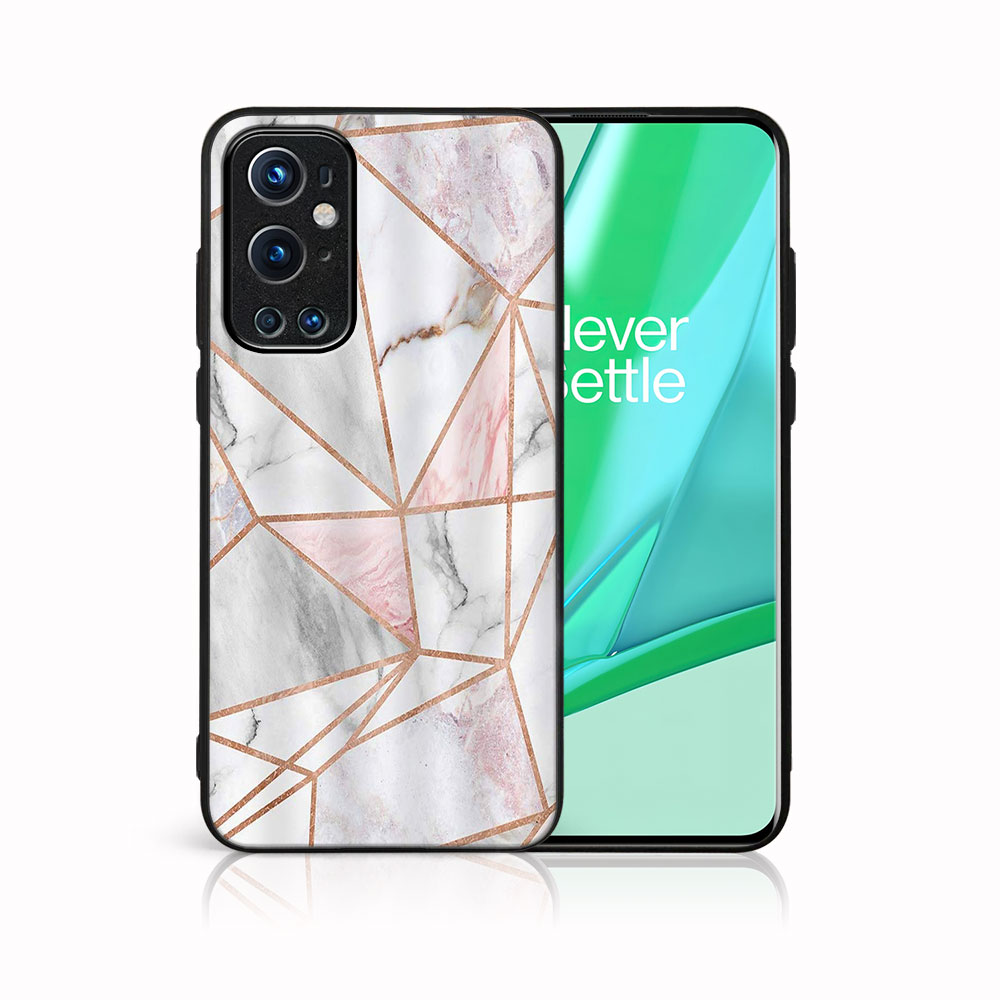 PROTEMIO MY ART Védőtok OnePlus 9 Pro Készülékhez - PINK MARBLE (143)