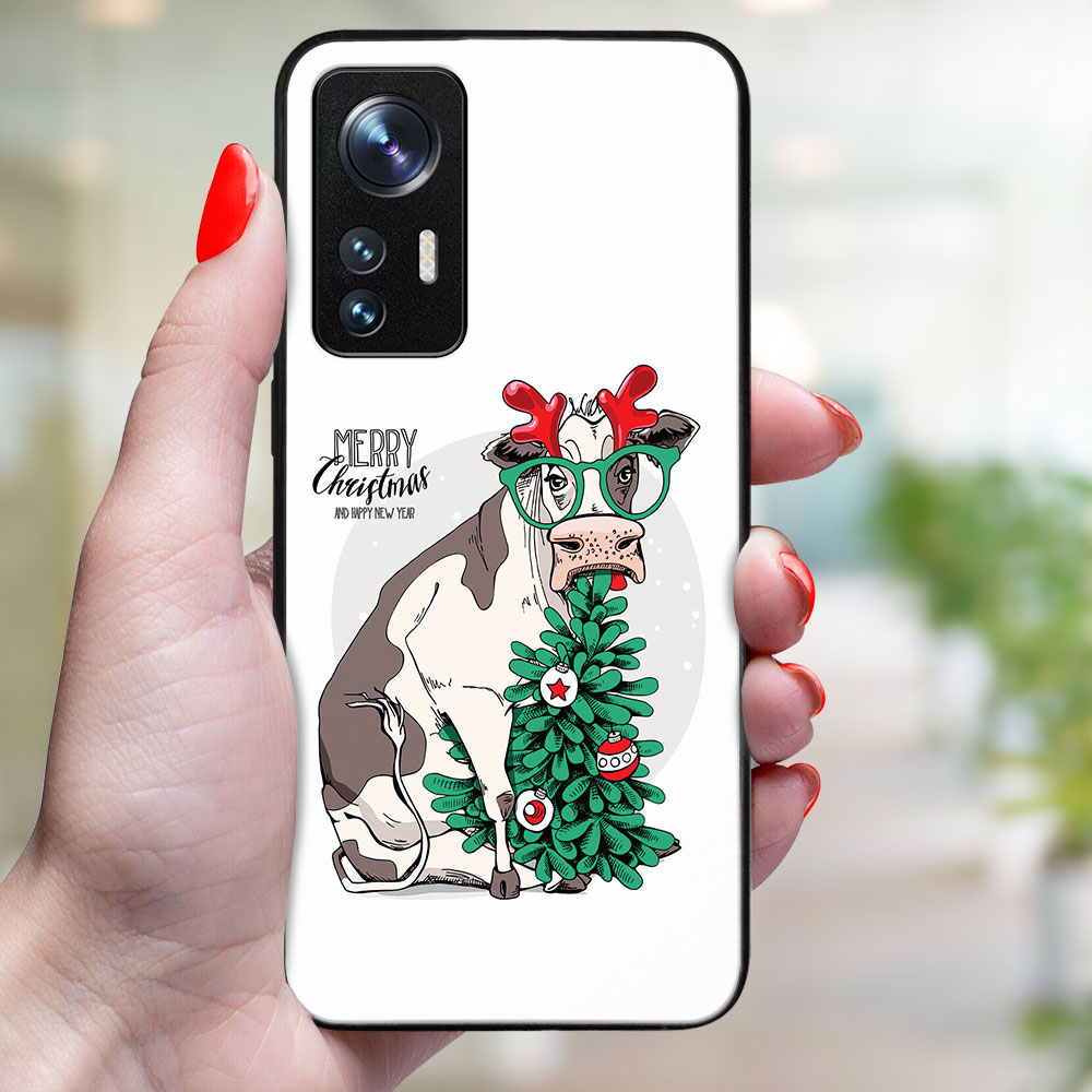 MY ART Karácsonyi Kivitelű Borító Xiaomi 12 Lite VIDÁM CHRISTMAS (074)