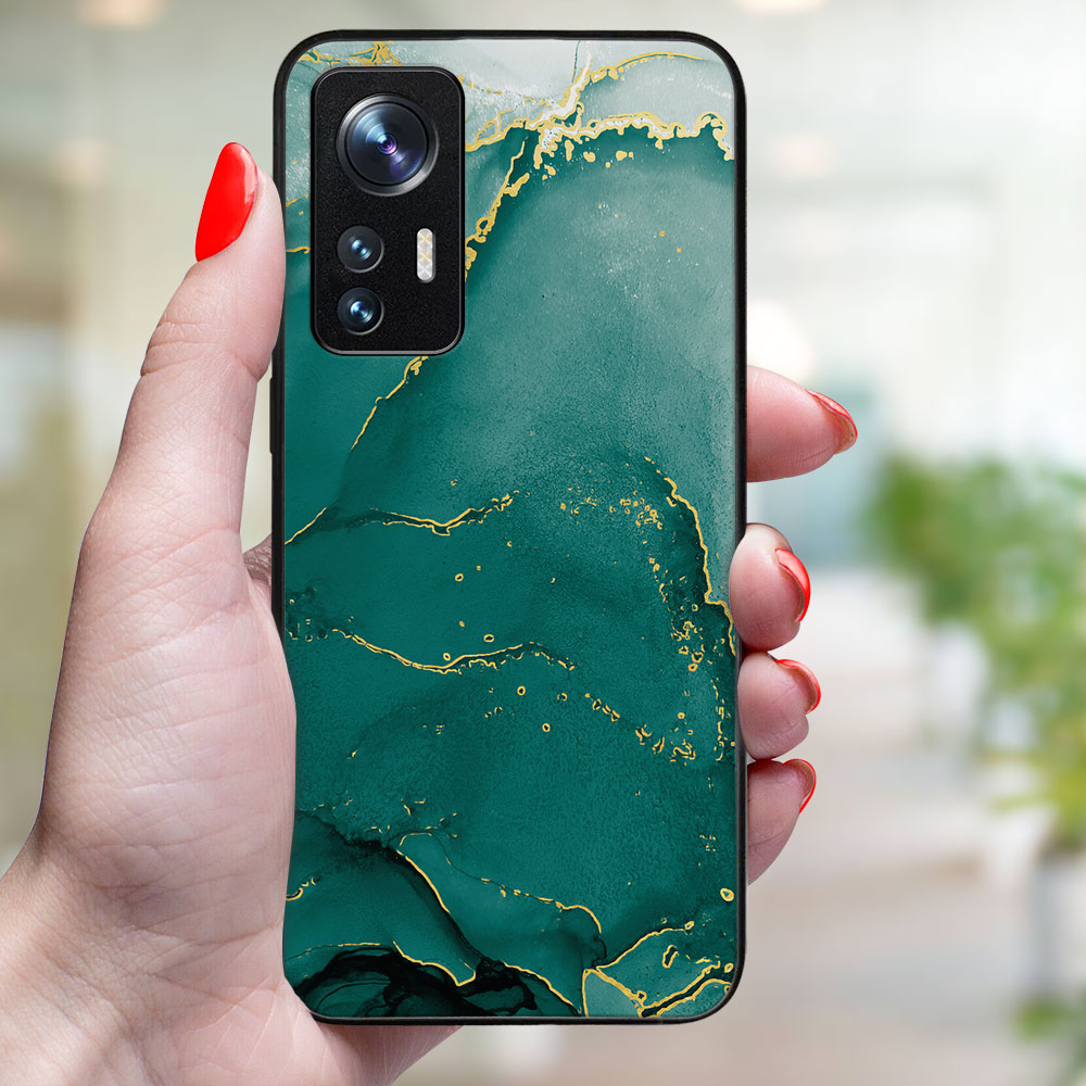 MY ART Védőburkolat A Xiaomi 12 Lite-hoz GREEN MARBLE (145)