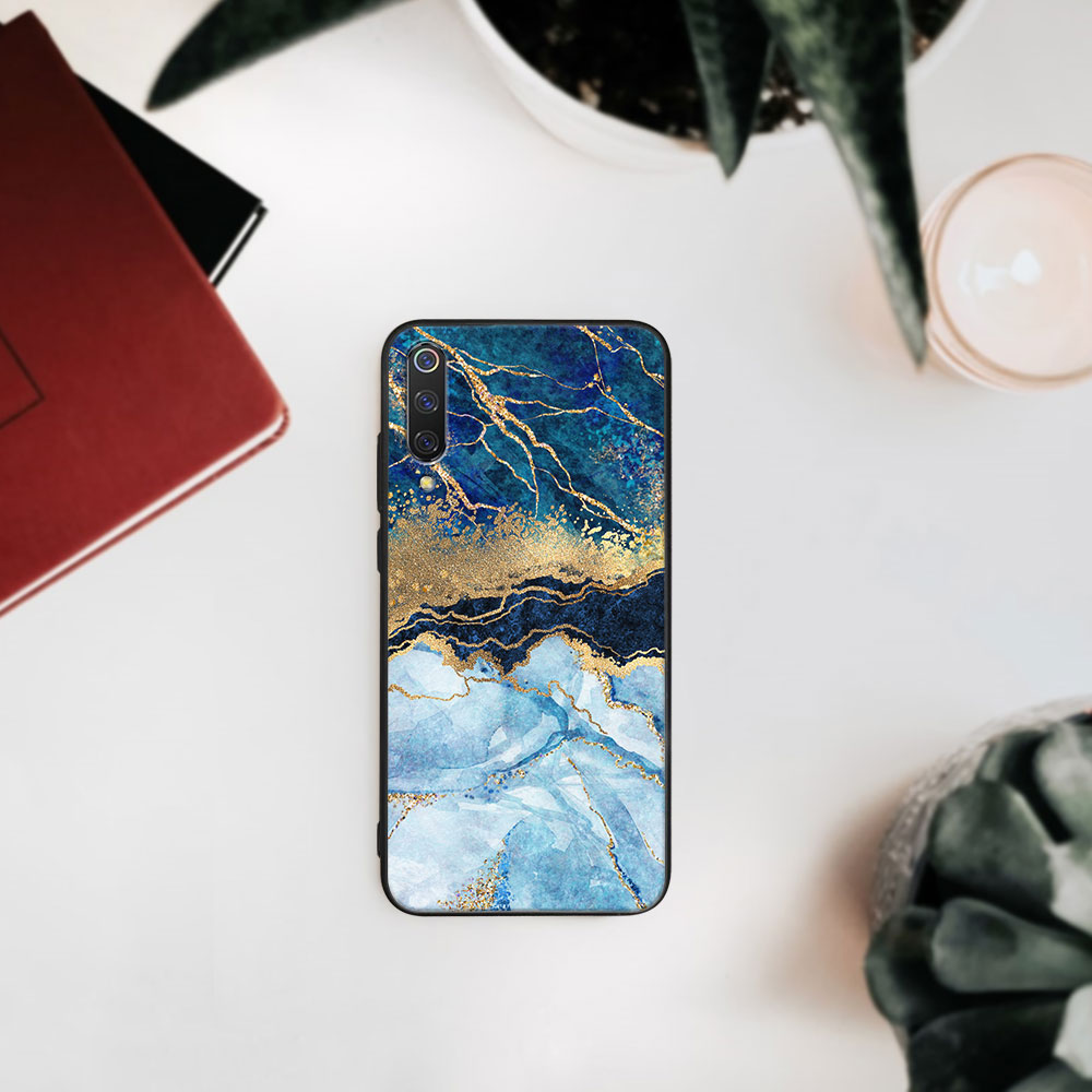 MY ART Védőtok Xiaomi Mi 9 SE Telefonhoz - BLUE MARBLE (141)