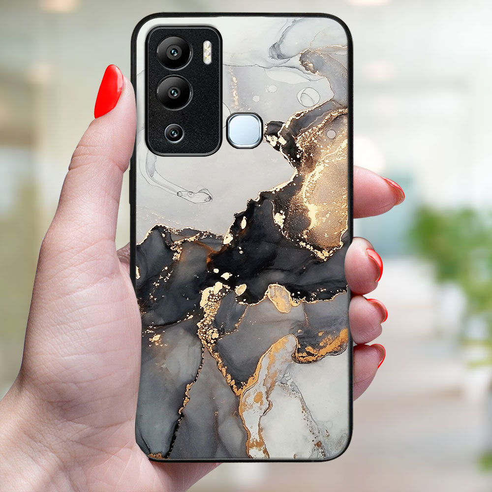 MY ART Védőburkolat Infinix Hot 12i GREY MARBLE (140) Készülékhez