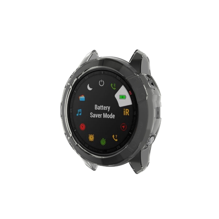 TPU HALF Borító Garmin Fenix 6X / 6X Pro Fekete