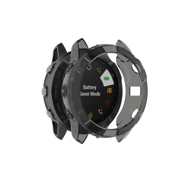 TPU HALF Borító Garmin Fenix 6X / 6X Pro Fekete