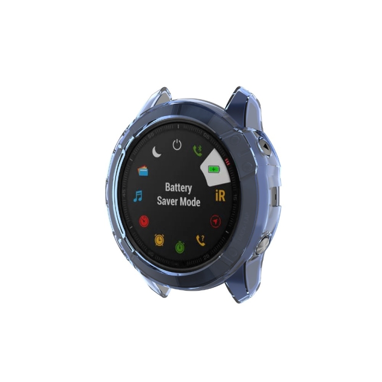 TPU HALF COVER Huzat Garmin Fenix 6X / 6X Pro Kékhez