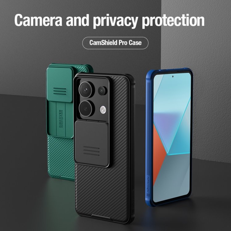 NILLKIN CAM SHIELD PRO Burkolat Xiaomi Redmi Note 13 Pro 5G / Xiaomi Poco X6 5G Fekete