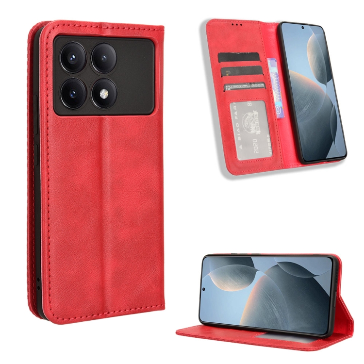 BUSINESS Wallet Tok Xiaomi Poco X6 Pro 5G Piros