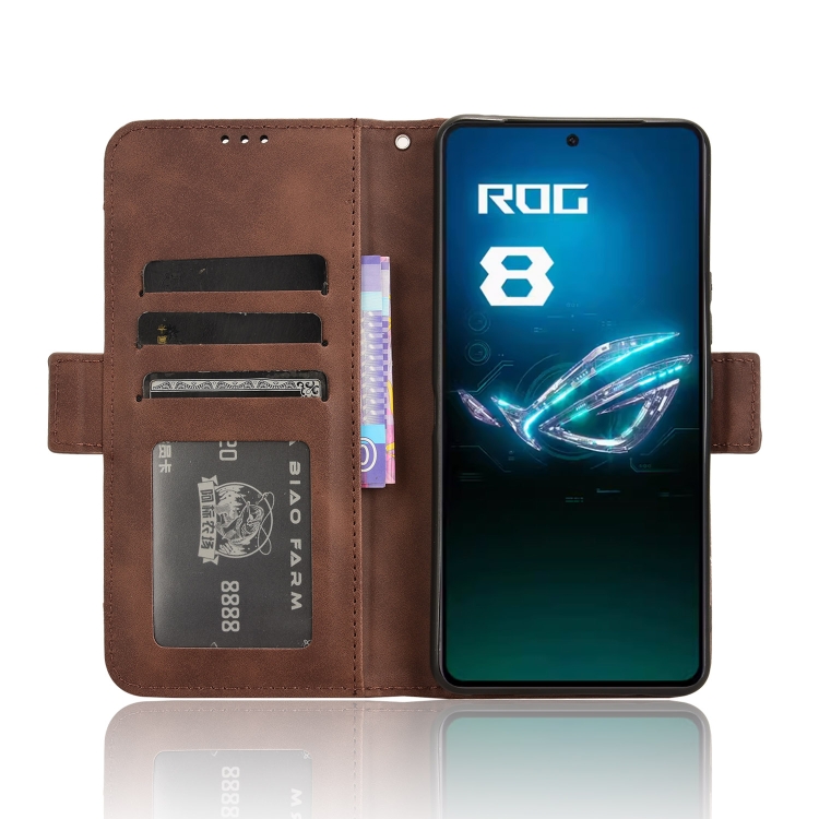 SLOT Pénztárca Tok Asus ROG Phone 8 Pro Telefonhoz Barna