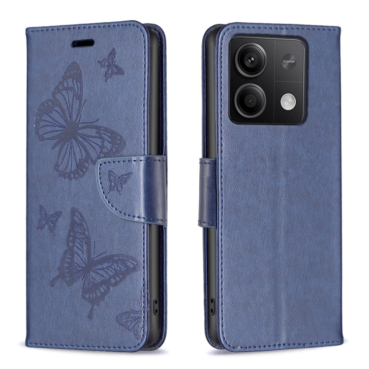 ART BUTTERFLY Pénztárcahuzat Xiaomi Redmi Note 13 Kék