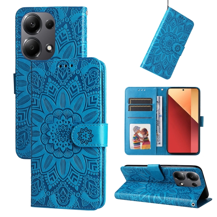 ART MANDALA Wallet Tok Xiaomi Redmi Note 13 Pro / Poco M6 Pro Kék