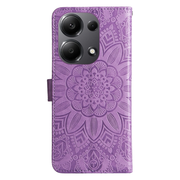 ART MANDALA Wallet Tok Xiaomi Redmi Note 13 Pro / Poco M6 Pro Lila