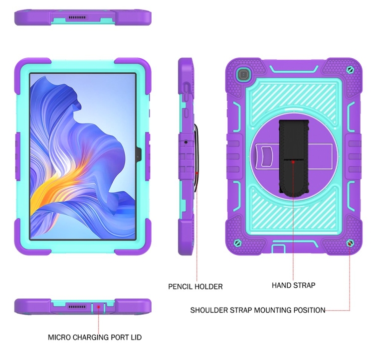 SOLID Tartós Huzat Honor Pad X8 Lila-mentolhoz