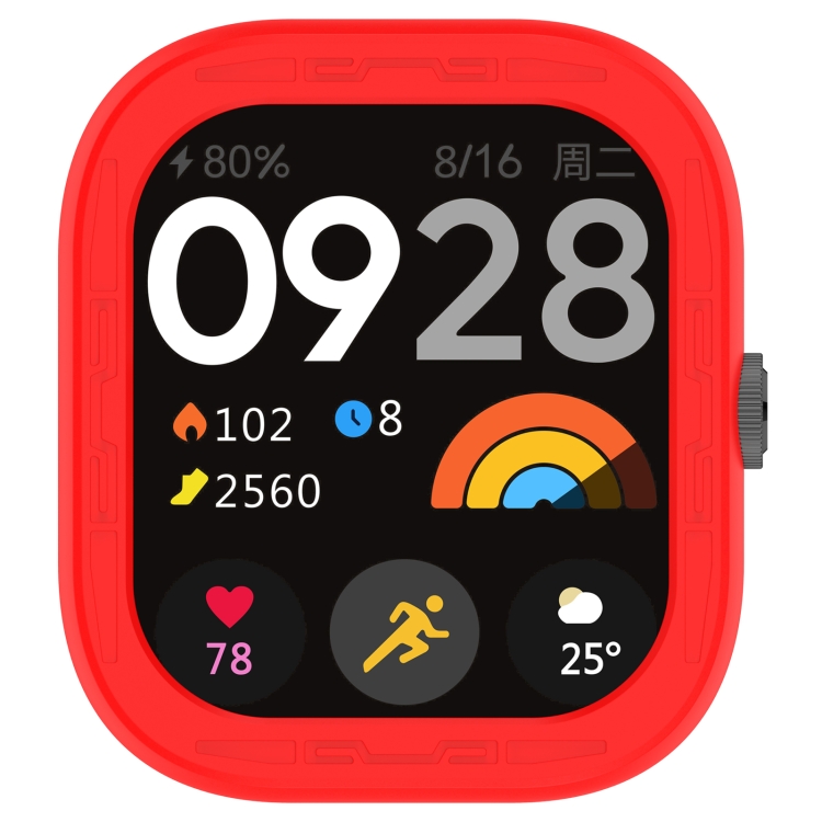 TPU HALF COVER Redmi Watch 4 Borítója Piros