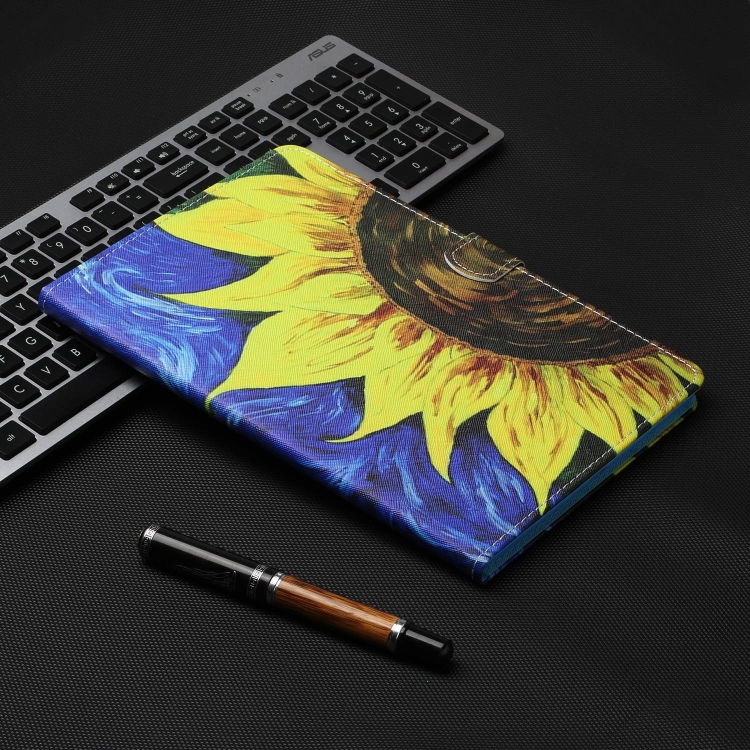 ART Összecsukható Tok Lenovo Tab P12 SUN FLOWER Készülékhez