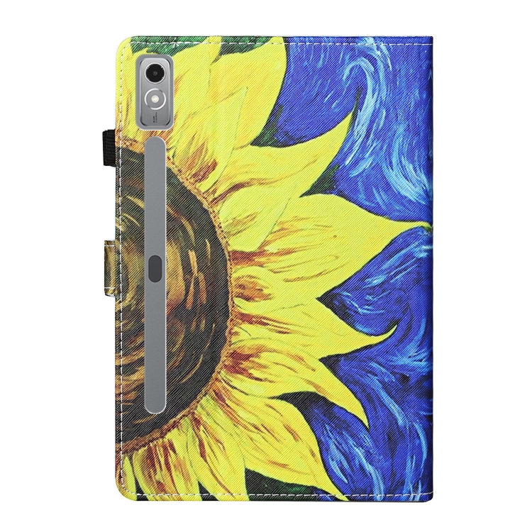 ART Összecsukható Tok Lenovo Tab P12 SUN FLOWER Készülékhez