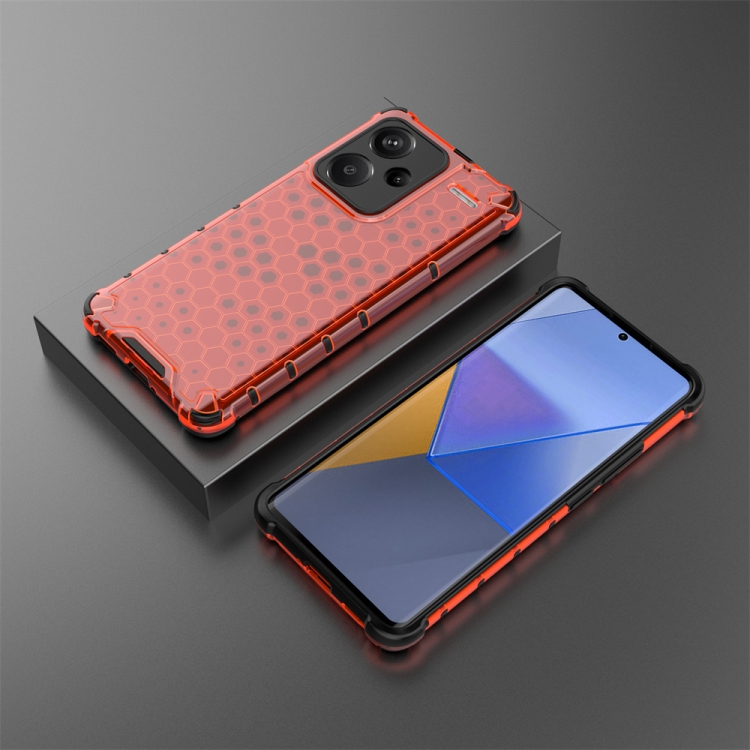 HONEYCOMB Védőburkolat Xiaomi Redmi Note 13 Pro+ 5G Piros