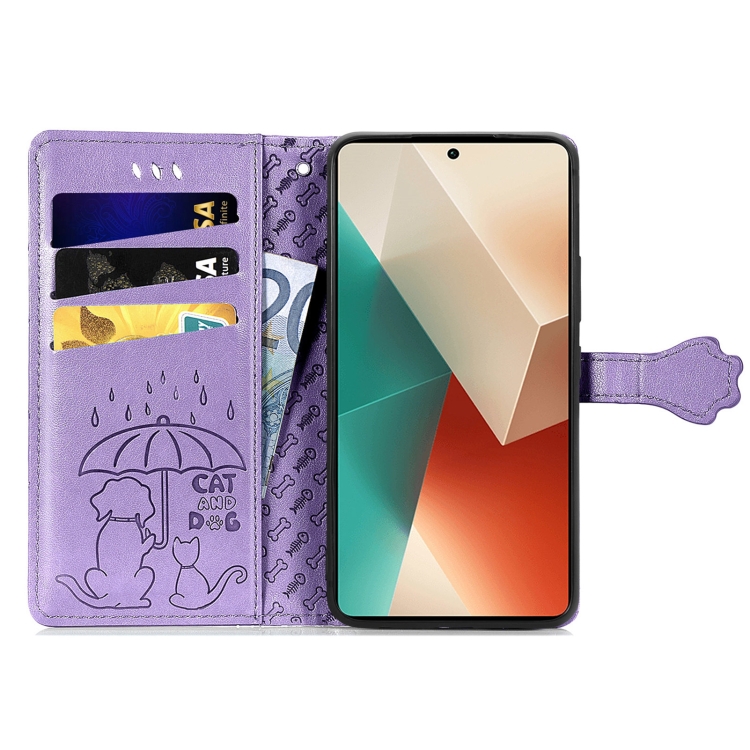 ART ANIMALS Pénztárca Borító Xiaomi Redmi Note 13 Pro 5G / Xiaomi Poco X6 5G Lila