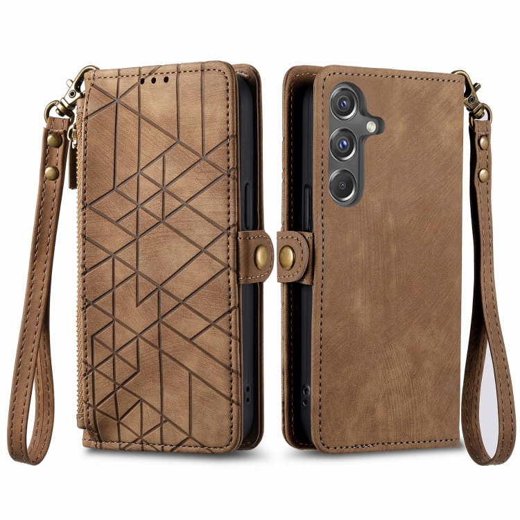 GEOM Wallet Tok Samsung Galaxy A15 / A15 5G Barna