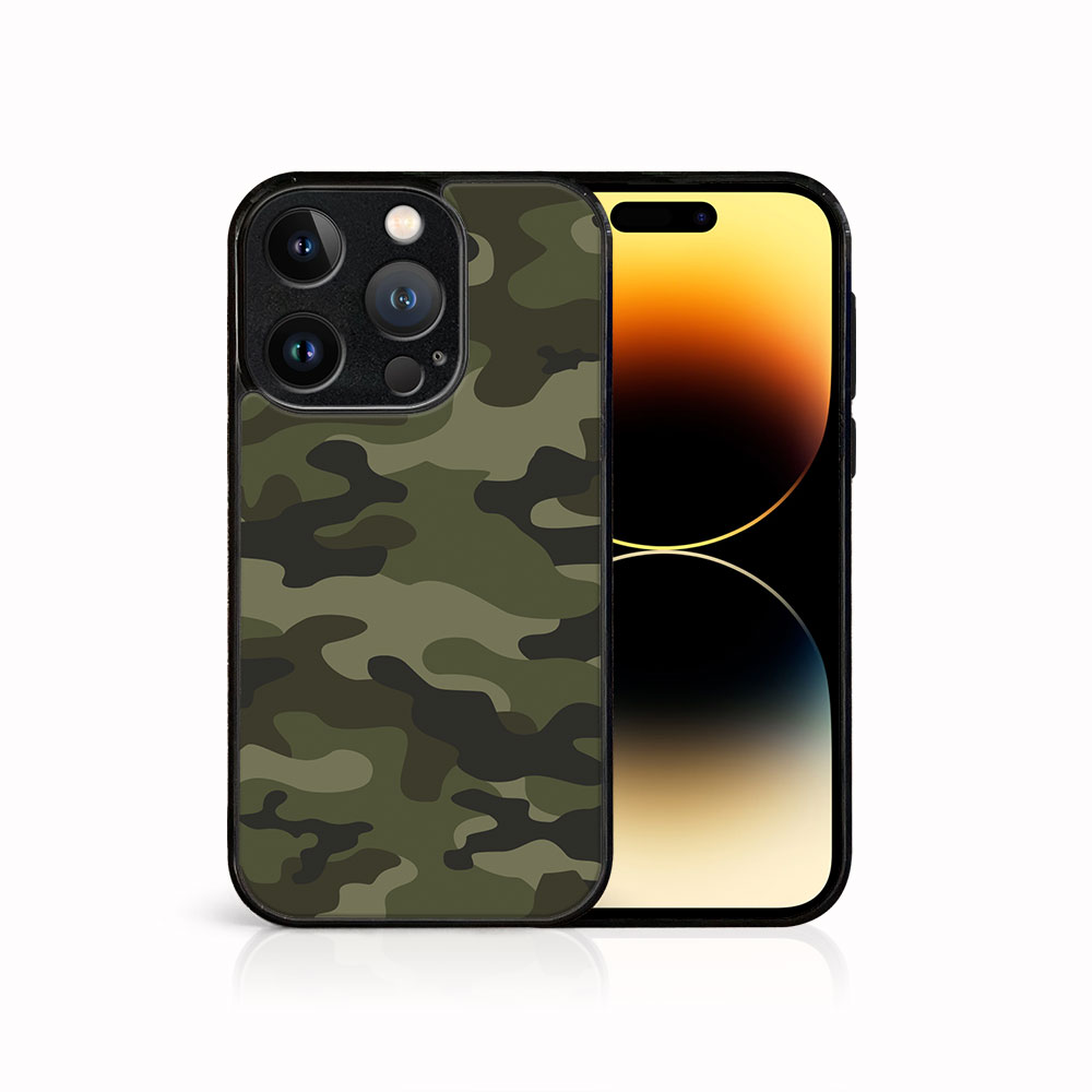 MY ART Védőburkolat A Apple-hoz IPhone15 Pro Max GREEN CAMO (235)