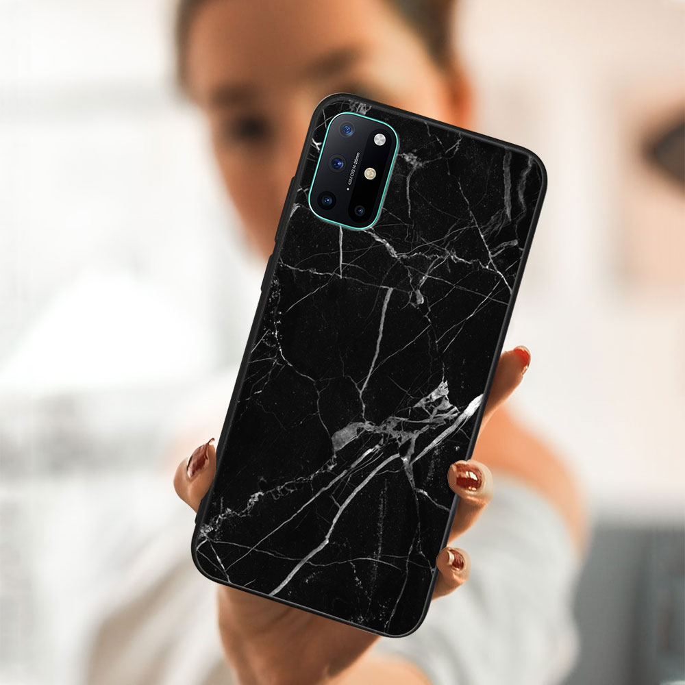 PROTEMIO MY ART Védőtok OnePlus 8T - BLACK MARBLE (142)