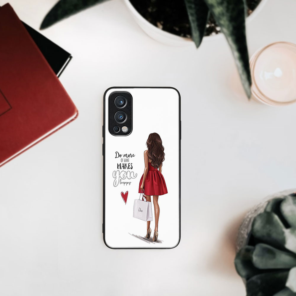 PROTEMIO MY ART Védőtok OnePlus Nord 2 5G - RED DRESS (137)