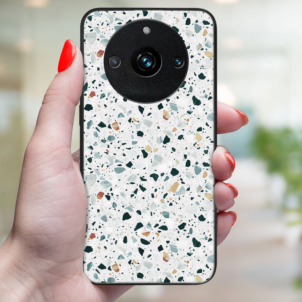 MY ART Védőburkolat A Realme 11-hez Pro 5G / Pro+ 5G GREY TERRAZZO (163)