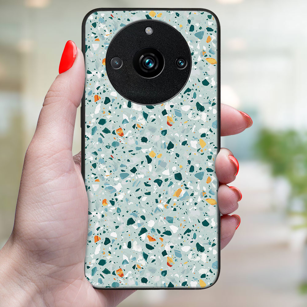 MY ART Védőburkolat A Realme 11-hez Pro 5G / Pro+ 5G BLUE TERRAZZO (164)