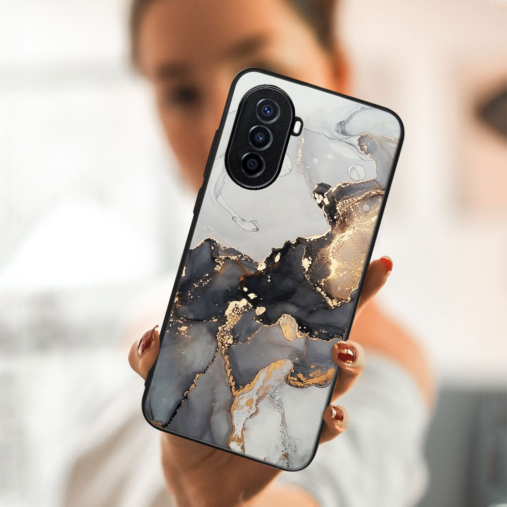 PROTEMIO MY ART Védőburkolat Huawei Nova Y70 - GREY MARBLE (140)