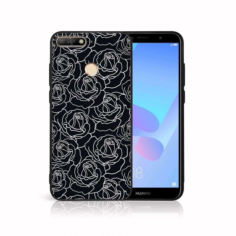 MY ART Védőburkolat Huawei Y6 Prime 2018 ROSES (172) Készülékhez