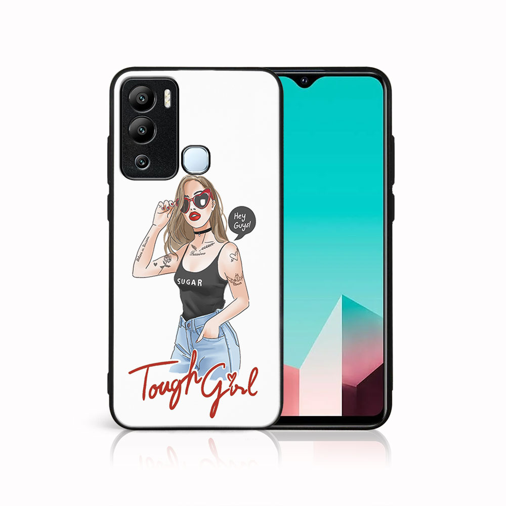 MY ART Védőburkolat Infinix Hot 12i TOUGH GIRL Hez (131)