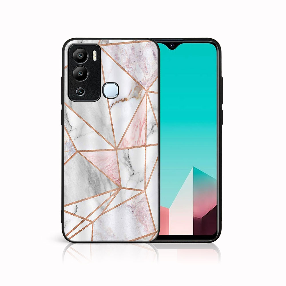 MY ART Védőburkolat Infinix Hot 12i PINK MARBLE (143) Készülékhez