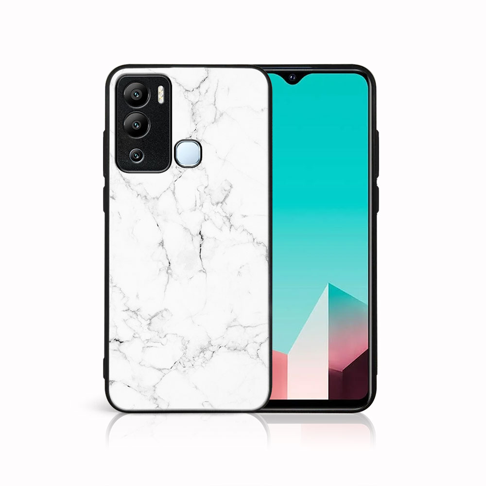 MY ART Védőburkolat Infinix Hot 12i WHITE MARBLE (144) Készülékhez