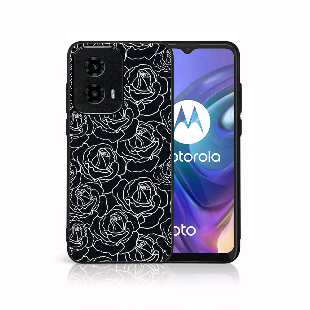 MY ART Védőburkolat A Motorola Moto G04 / G24 / G24 Teljesítményhez ROSES (172)