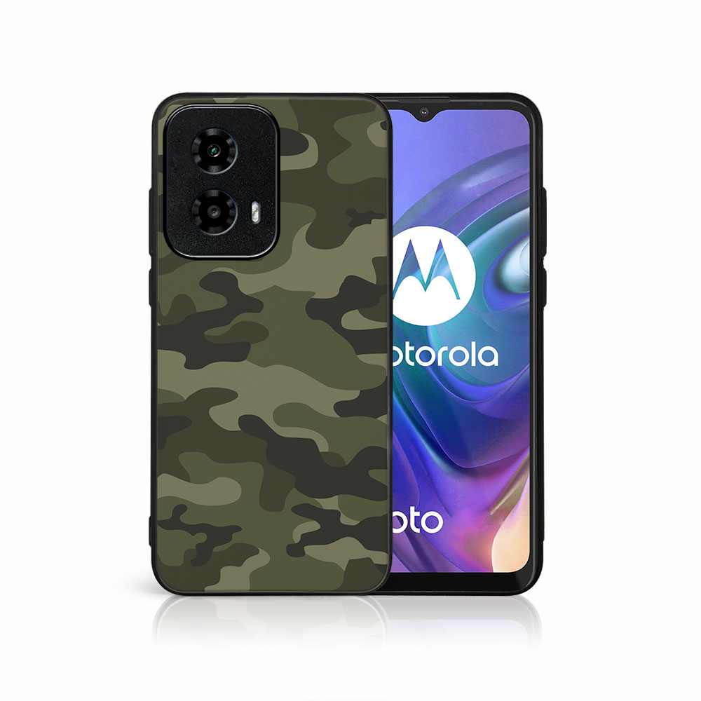 MY ART Védőburkolat A Motorola Moto G04 / G24 / G24 Teljesítményhez GREEN CAMO (235)