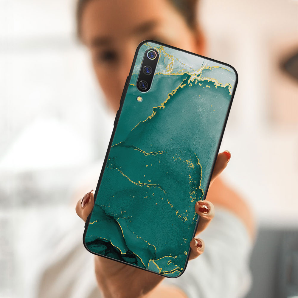 MY ART Védőtok Xiaomi Mi 9 SE -GREEN MARBLE (145)