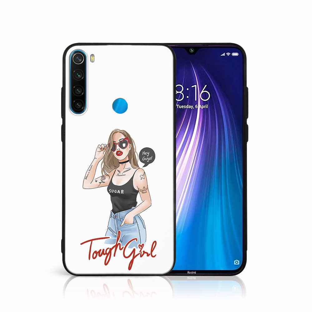 MY ART Védőtok Xiaomi Redmi Note 8-hoz - TOUGH GIRL (131)