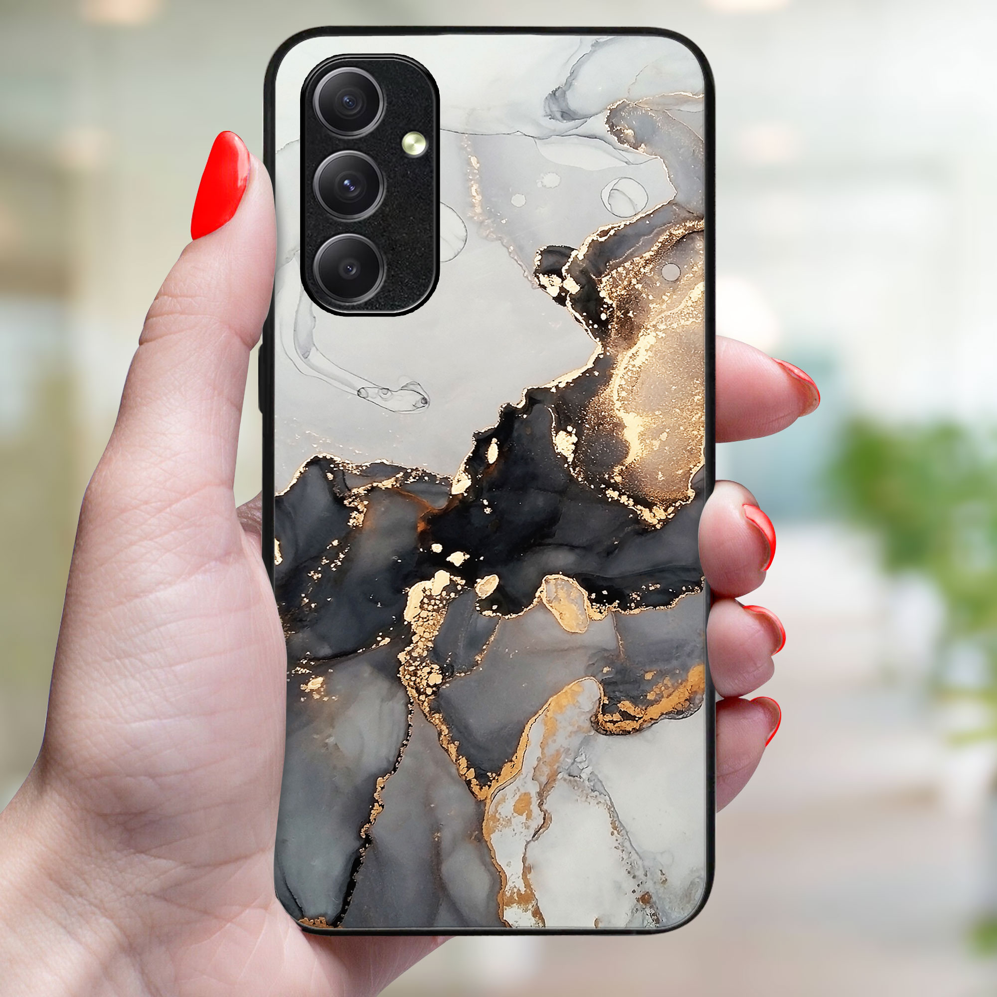 MY ART Védőburkolat Samsung Galaxy A54 5G GREY MARBLE (140)