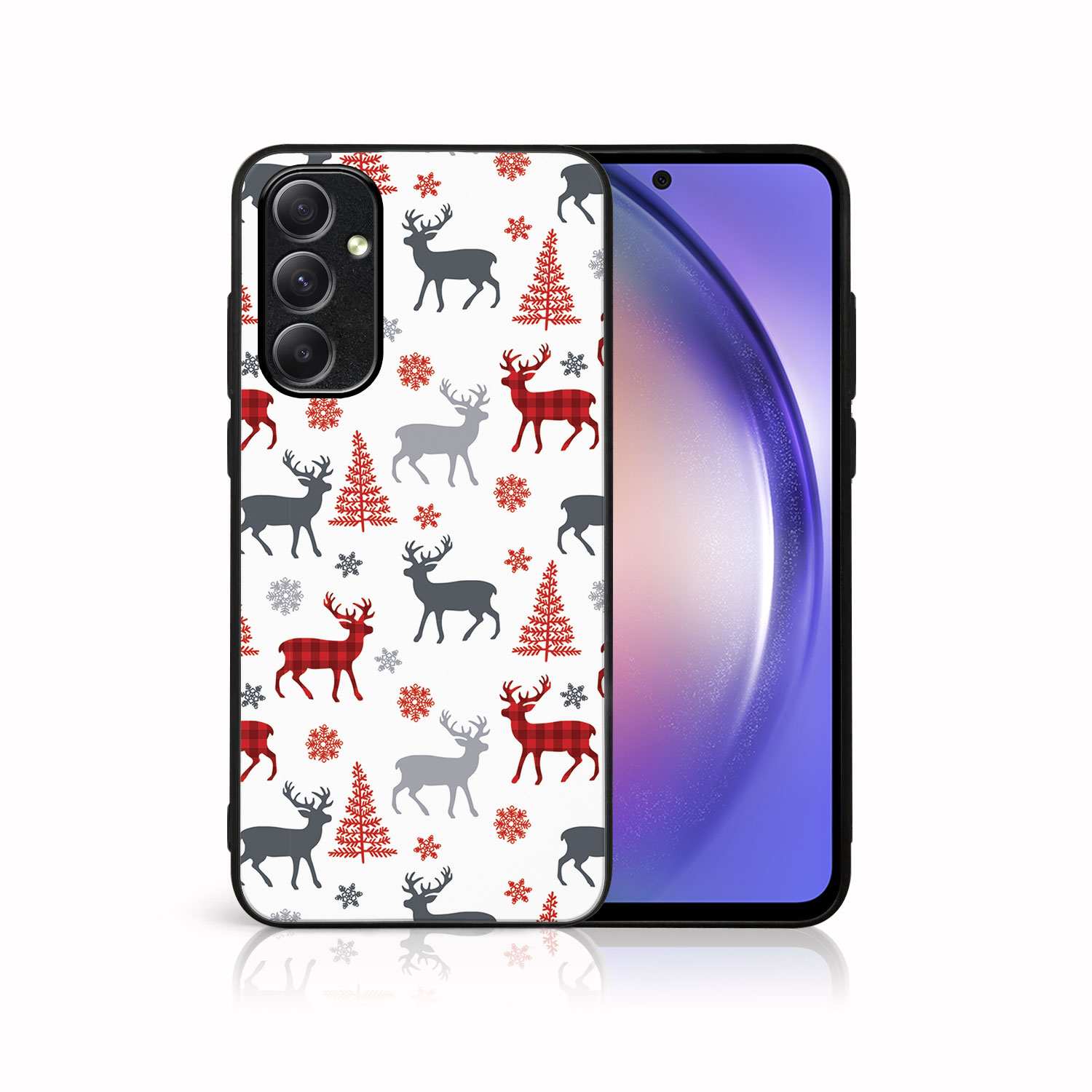 MY ART Borító Karácsonyi Dizájnnal Samsung Galaxy A54 5G DEER (068)