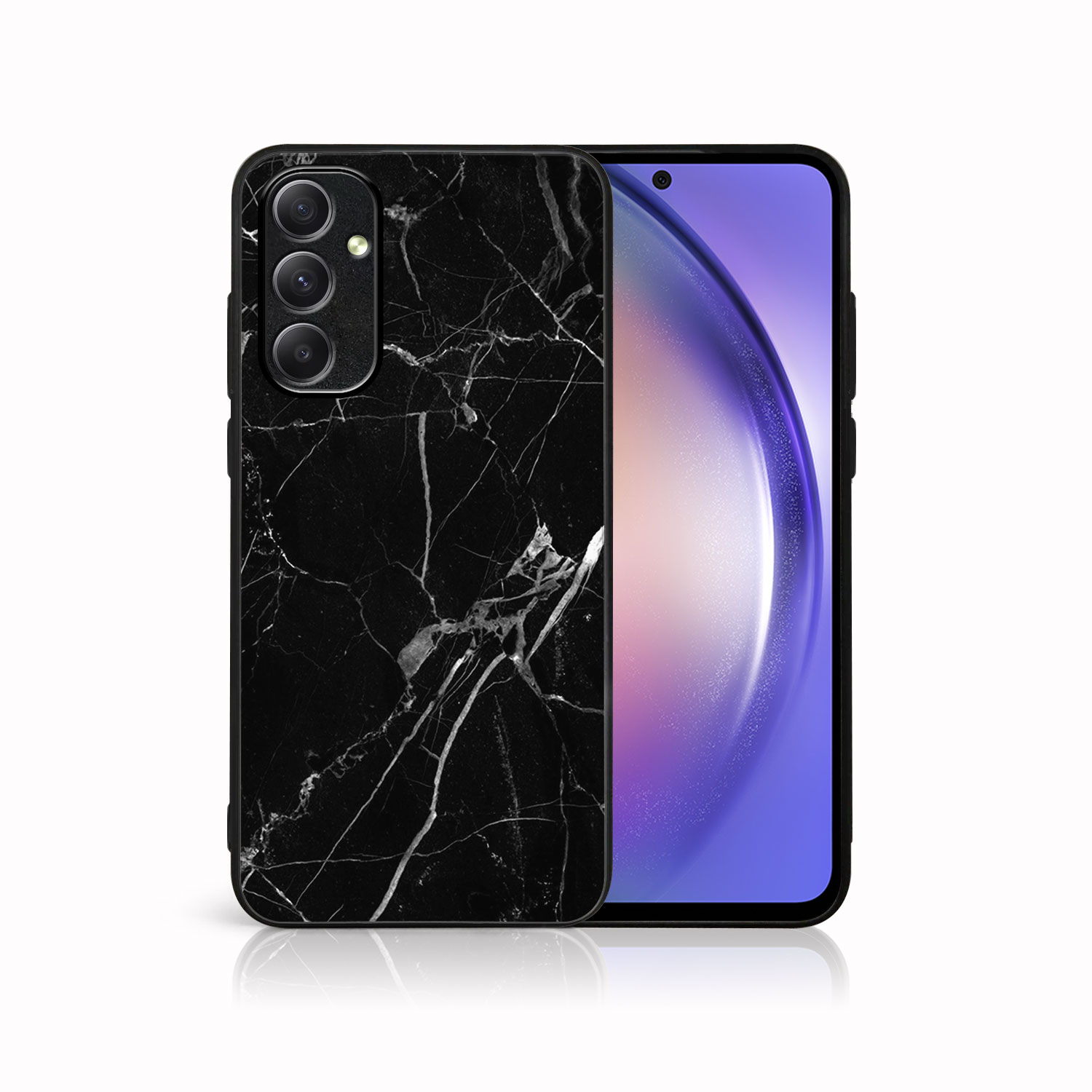 MY ART Védőburkolat Samsung Galaxy A54 5G BLACK MARBLE (142)