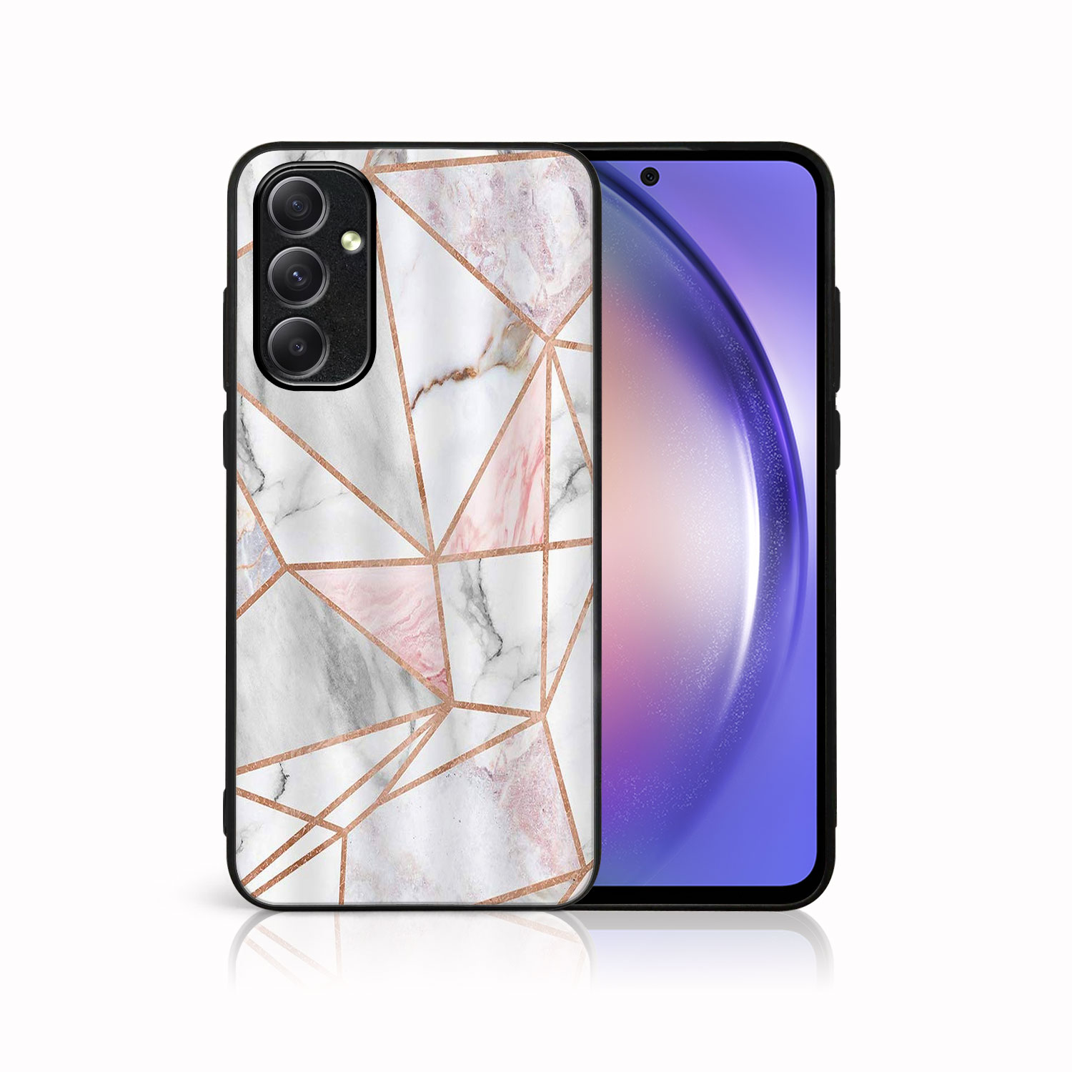 MY ART Védőburkolat Samsung Galaxy A14 / A14 5G PINK MARBLE (143) Készülékhez