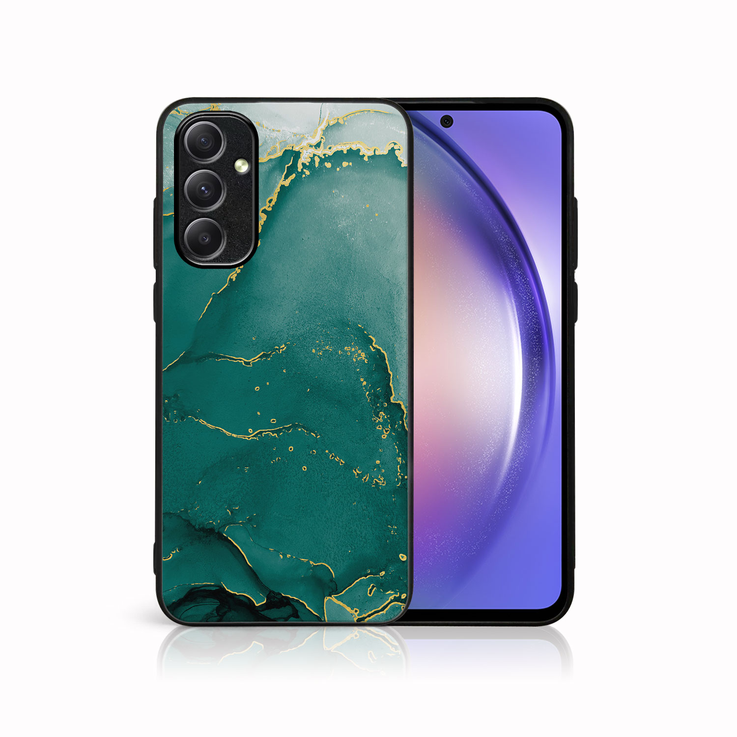 MY ART Védőburkolat Samsung Galaxy A14 / A14 5G GREEN MARBLE (145) Készülékhez