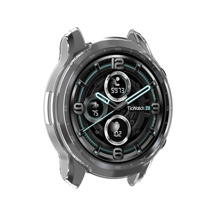 TPU HALF COVER Borítás Tic Watch Pro 3 Ultra GPS-hez Fekete