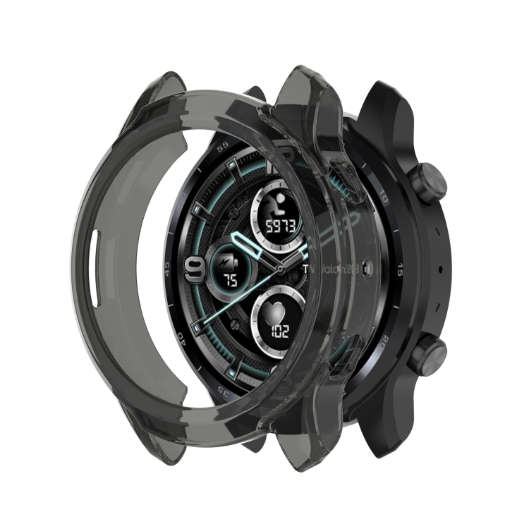 TPU HALF COVER Borítás Tic Watch Pro 3 Ultra GPS-hez Fekete