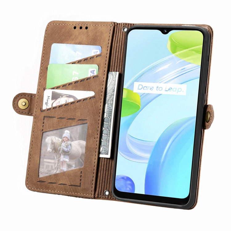 GEOM Wallet Tok Realme 11 Pro 5G Barna