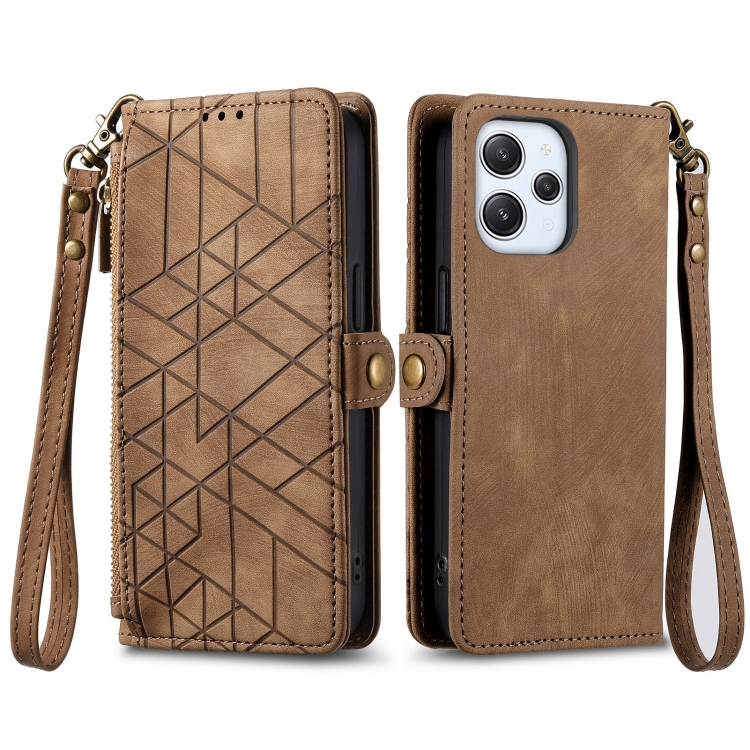 GEOM Wallet Tok Xiaomi Redmi Note 12S Barna