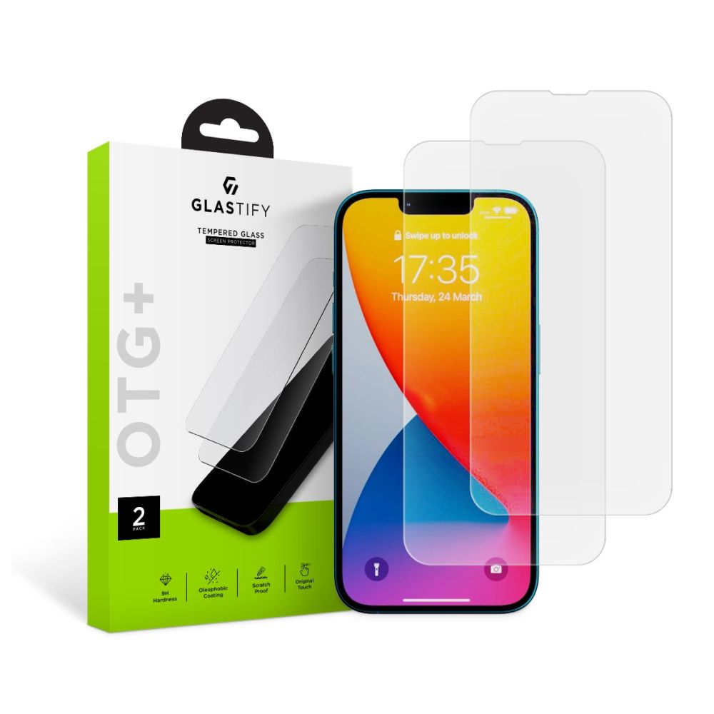 GLASTIFY OTG+ 2x Edzett üveg Apple IPhone 13 Pro Max / 14 Plus